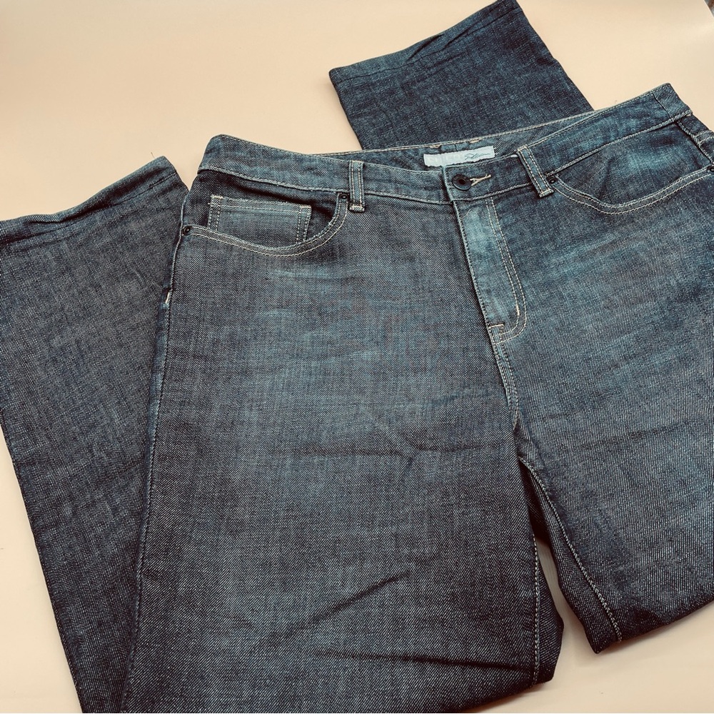 Chicos Platinum Denim Womens Capri 5-Pocket Jeans Med Wash Size 2